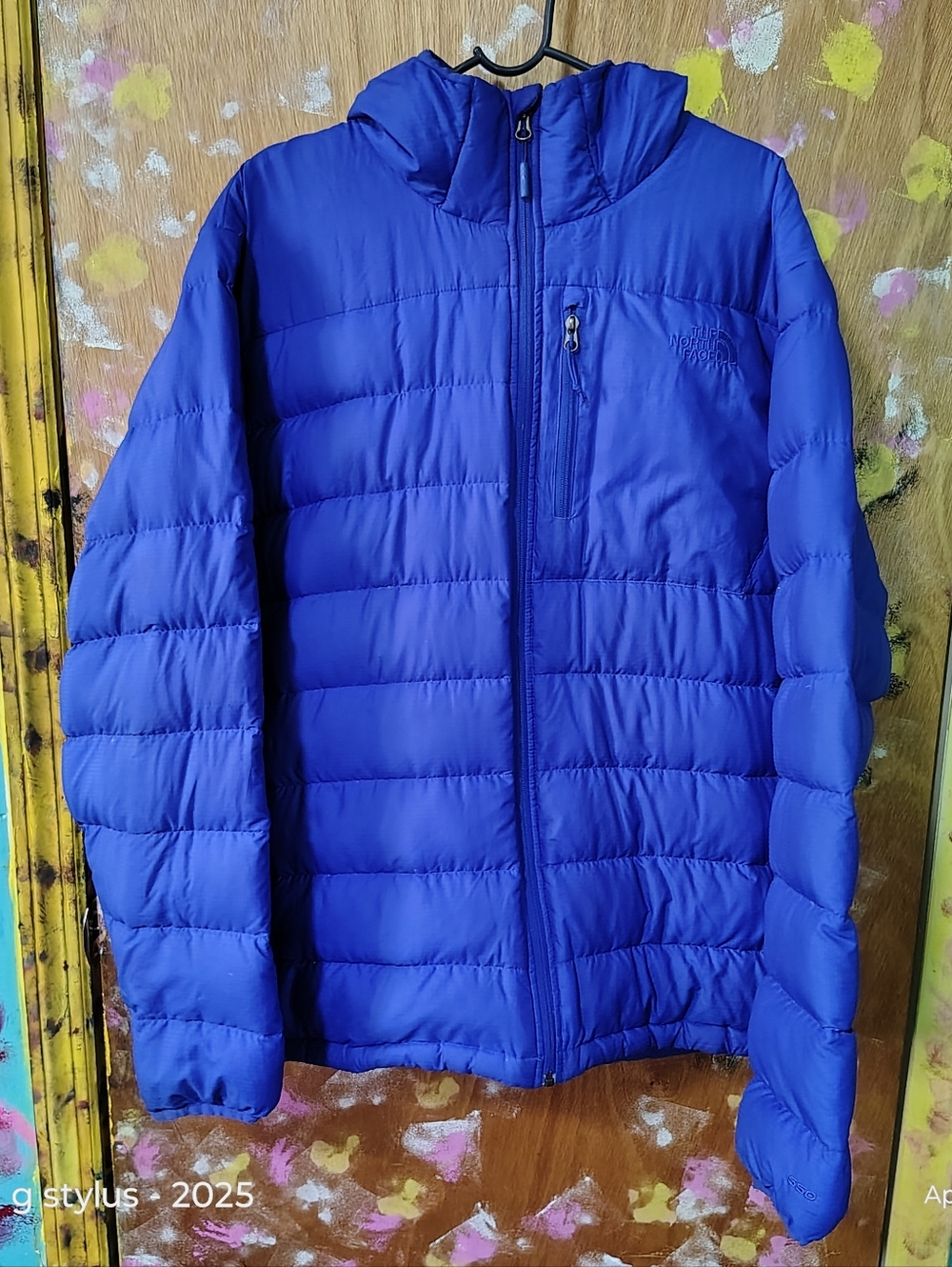 😲🔥👌THE NORTH FACE -Royal Vibrant Blue Puffer Jacket Size XXL